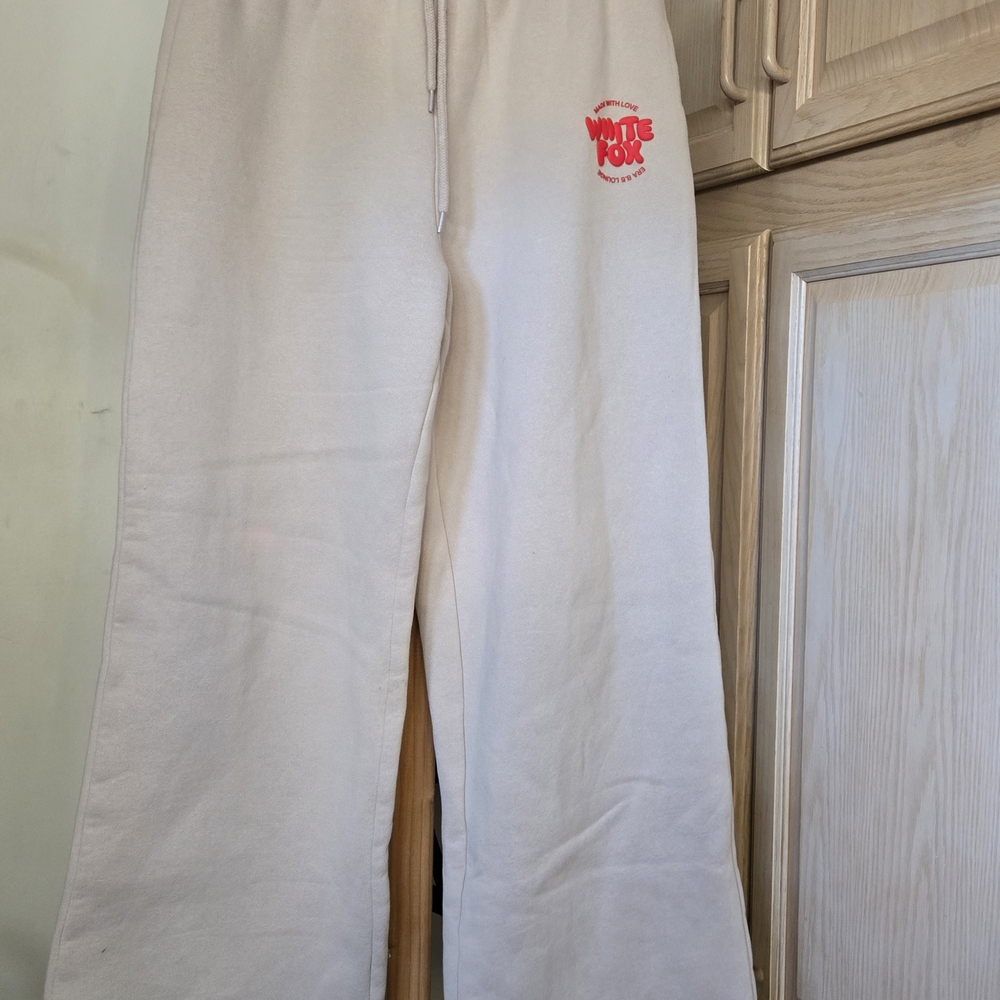 White Fox Boutique Cream Wide Leg Jeans